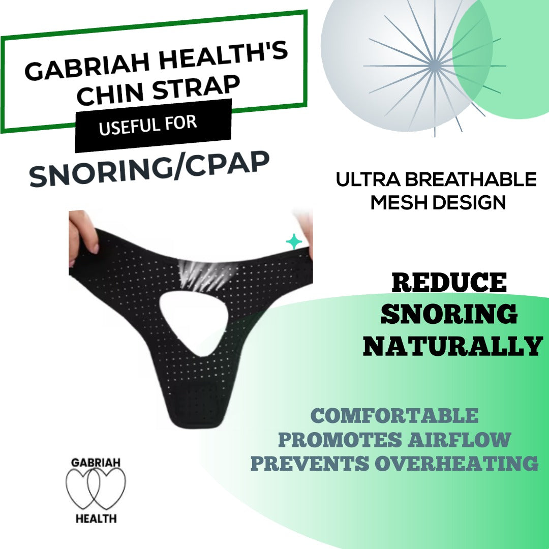 Breathable Mesh Chin Strap for Sleeping — CPAP-Compatible, Anti-Snoring, Natural Nasal Breathing Support, Lightweight & Adjustable Sleep Aid for Restful Nights