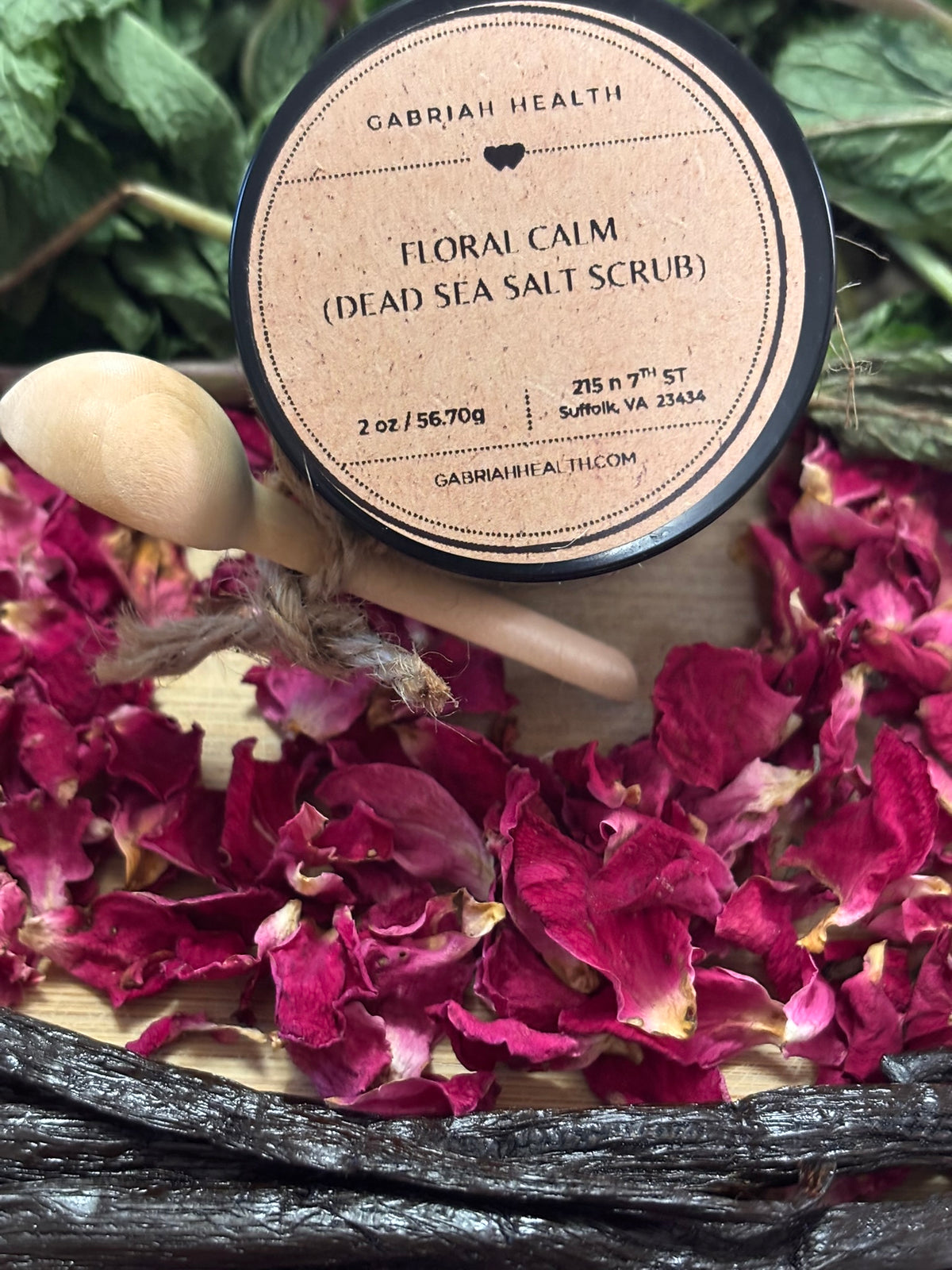 Floral Calm Salt Scrubs- 2 ounce jars