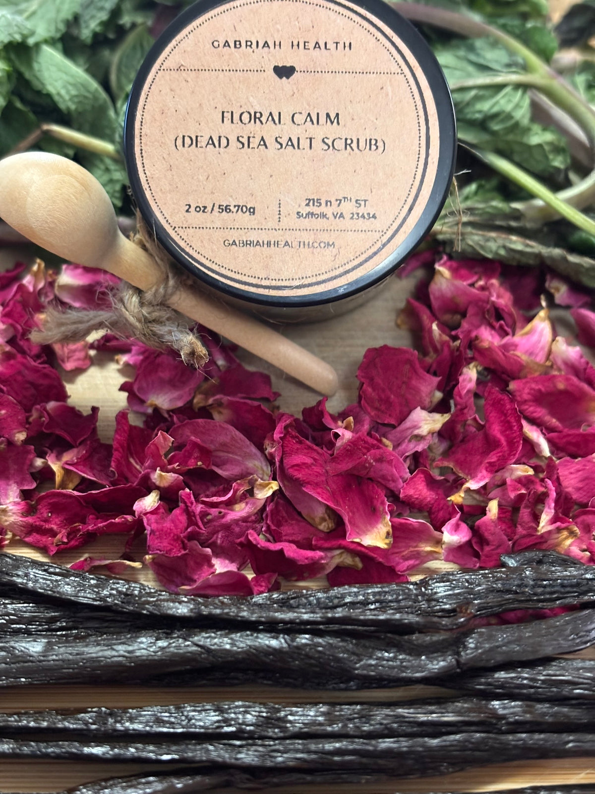 Floral Calm Salt Scrubs- 2 ounce jars