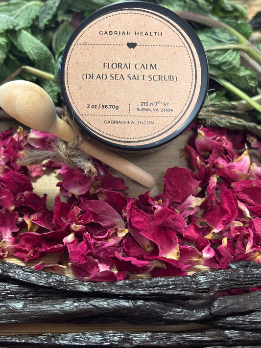 Floral Calm Salt Scrubs- 2 ounce jars