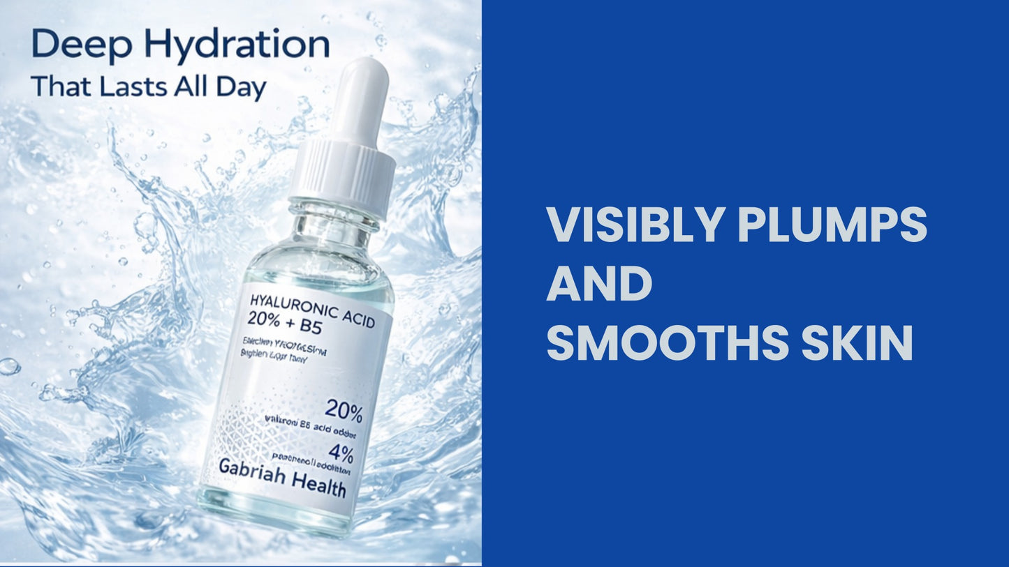 High-potency 20% Hyaluronic Acid Complex + Vitamin B5 Serum