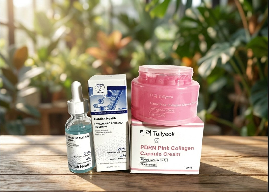 HYDRATE + RENEW SET-  Hyaluronic Acid + PDRN Collagen Capsule Cream- Save 20% When Purchasing this Set
