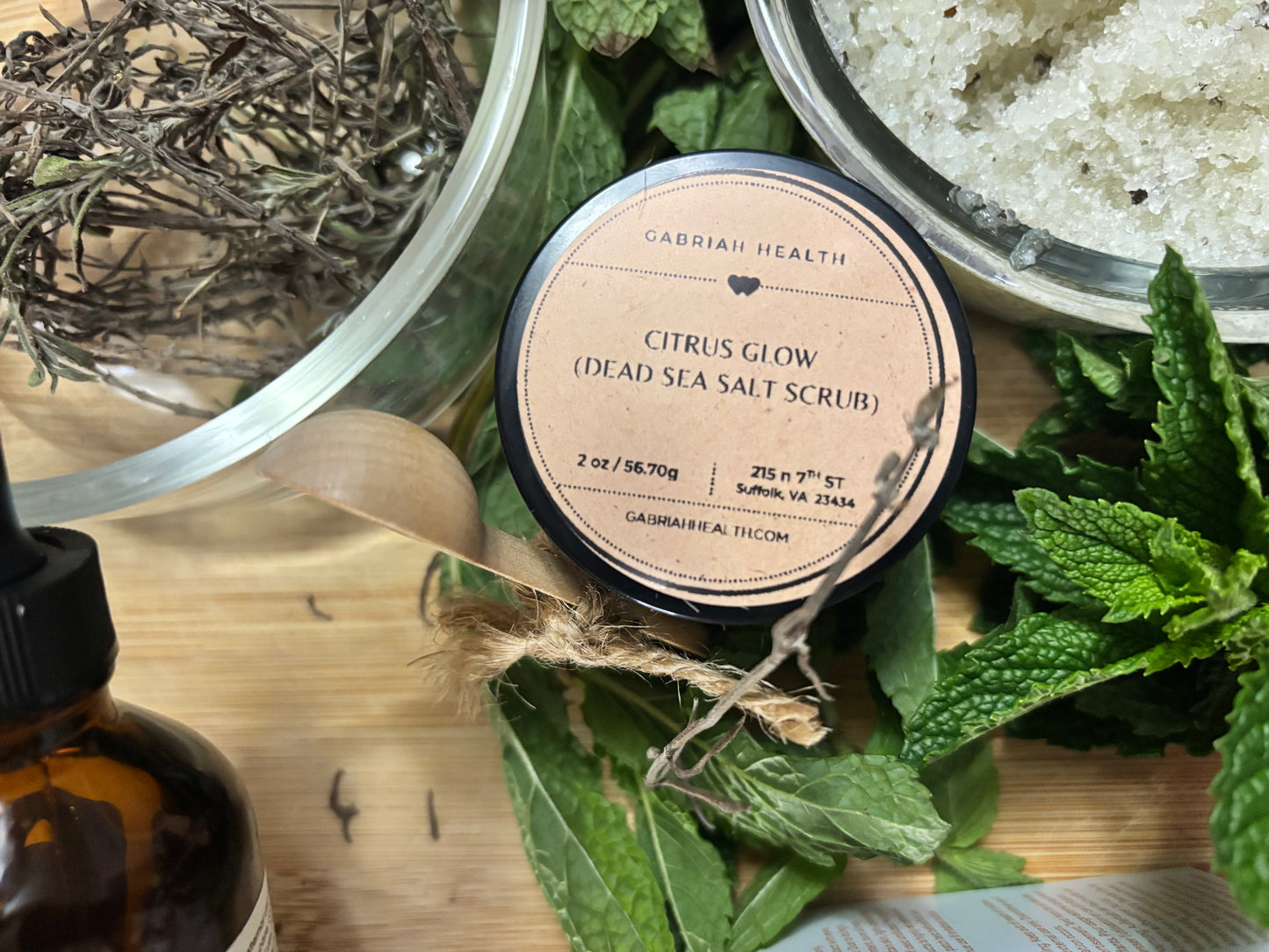 Citrus Glow Salt Scrubs- 2 ounce jars