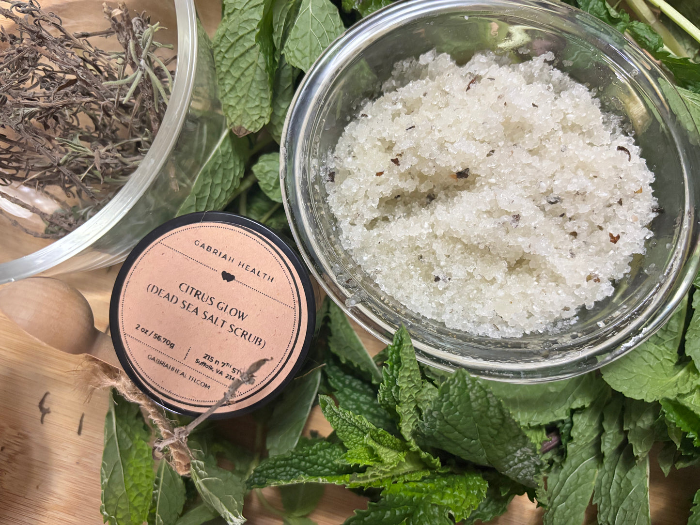 Citrus Glow Salt Scrubs- 2 ounce jars