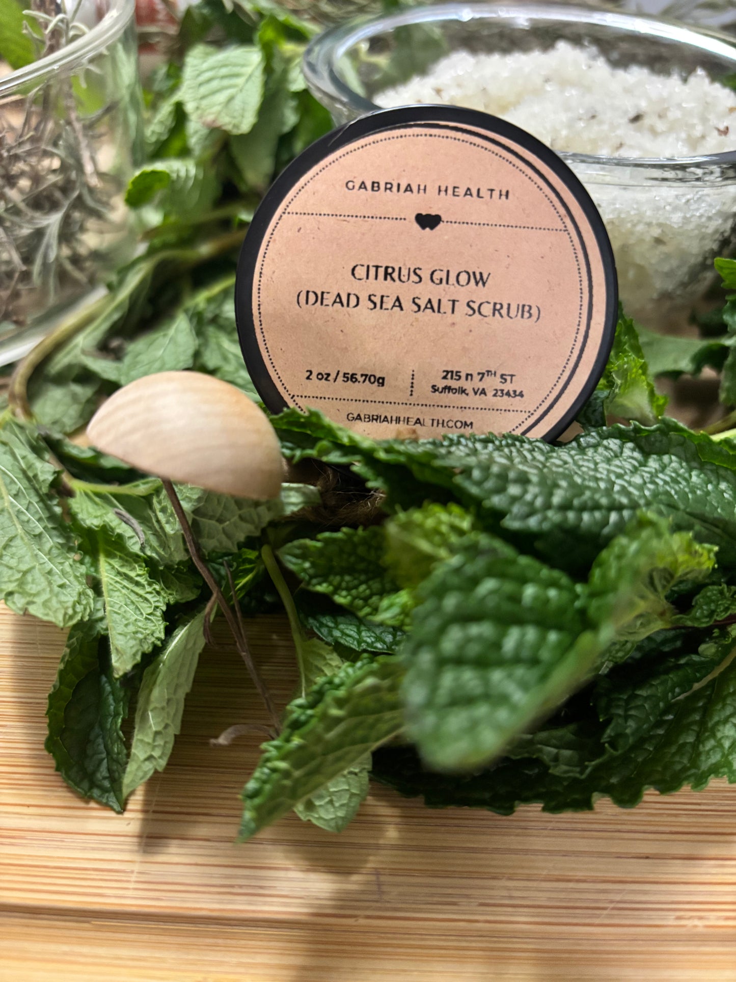 Citrus Glow Salt Scrubs- 2 ounce jars