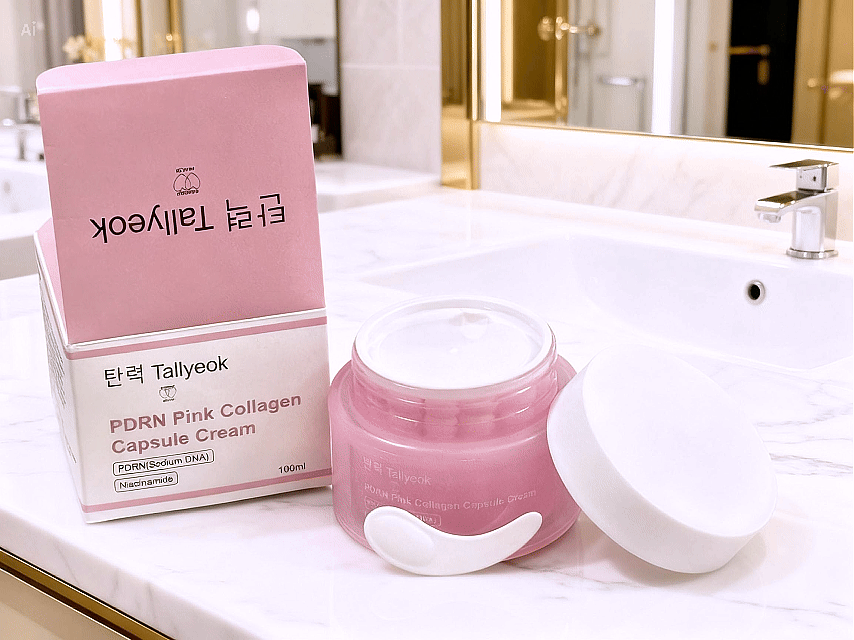 Tallyeok Elasticity Set- PDRN PInk Peptide Serum and PDRN Pink Collagen Capsule Cream