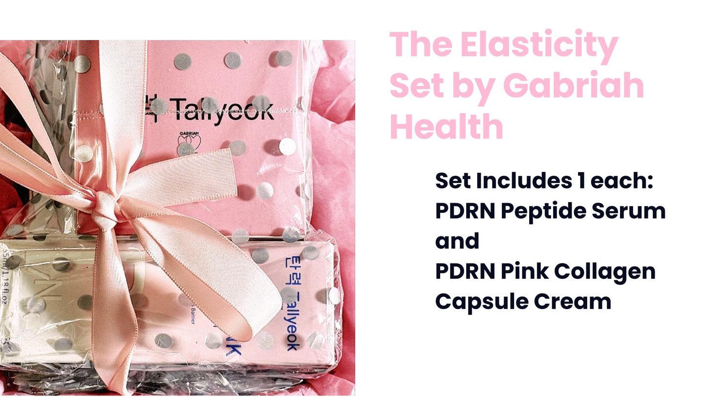 Tallyeok Elasticity Set- PDRN PInk Peptide Serum and PDRN Pink Collagen Capsule Cream