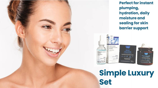 SIMPLE LUXURY SET- Hyaluronic Acid + Whipped Beef Tallow Cream-Save 20% When Purchasing this Set