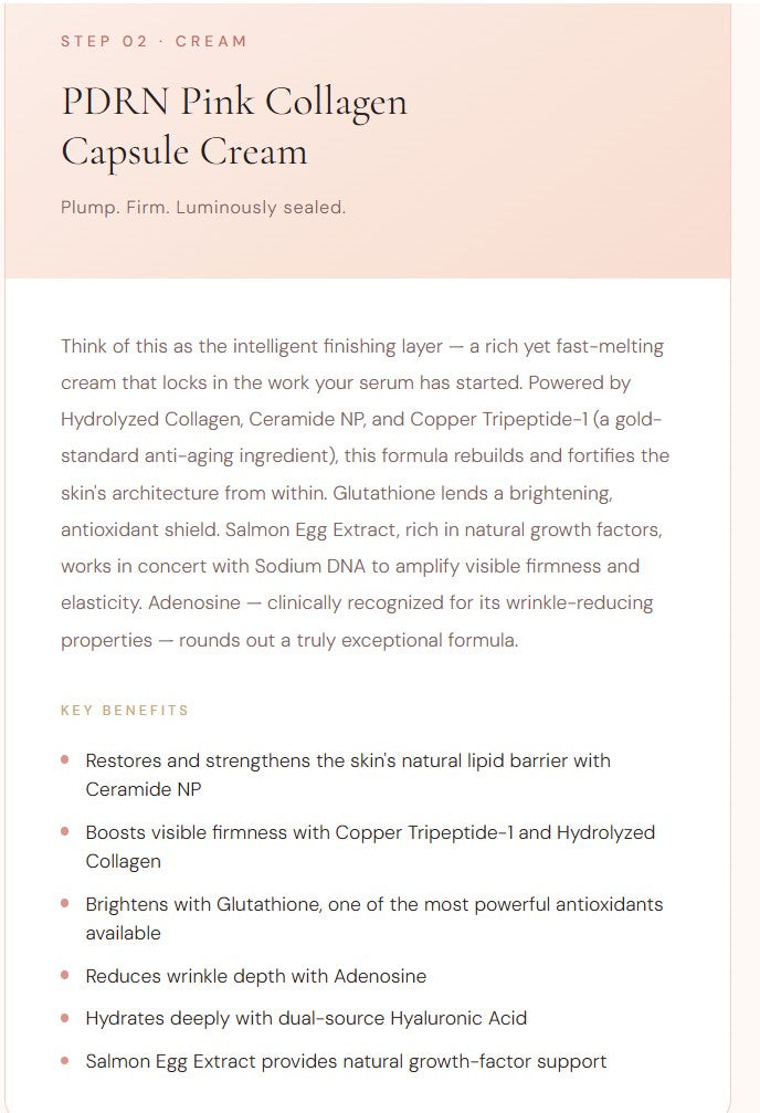 Tallyeok Elasticity Set- PDRN PInk Peptide Serum and PDRN Pink Collagen Capsule Cream