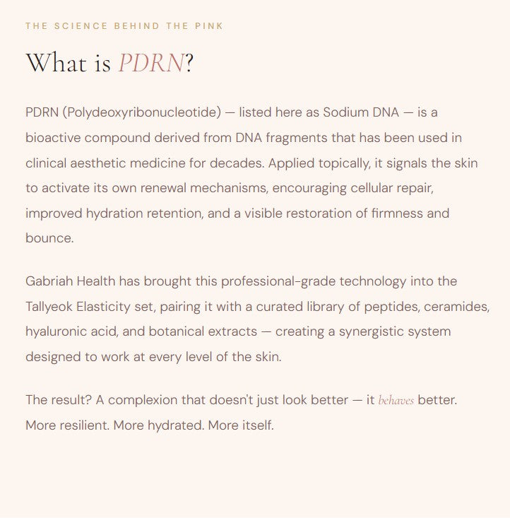 Tallyeok Elasticity Set- PDRN PInk Peptide Serum and PDRN Pink Collagen Capsule Cream