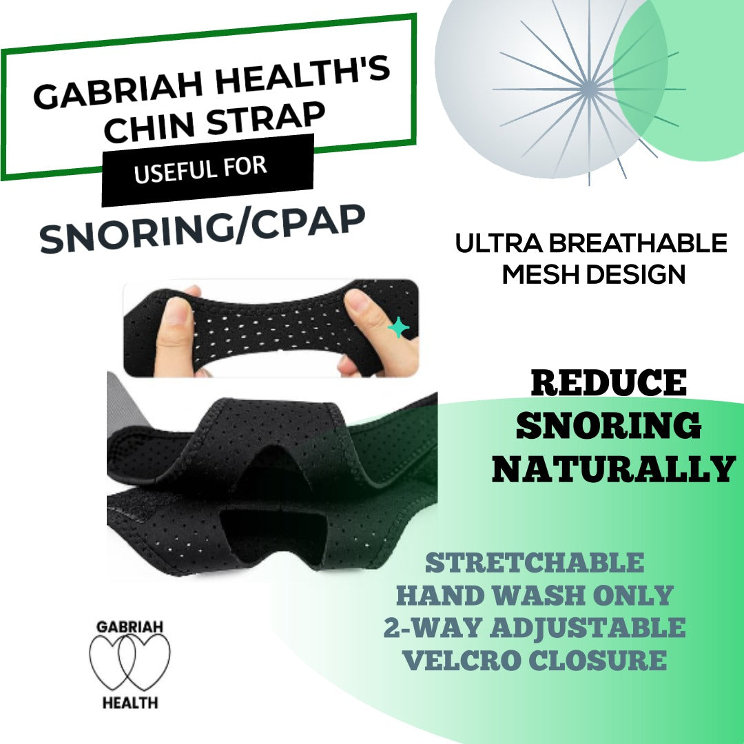 Breathable Mesh Chin Strap for Sleeping — CPAP-Compatible, Anti-Snoring, Natural Nasal Breathing Support, Lightweight & Adjustable Sleep Aid for Restful Nights