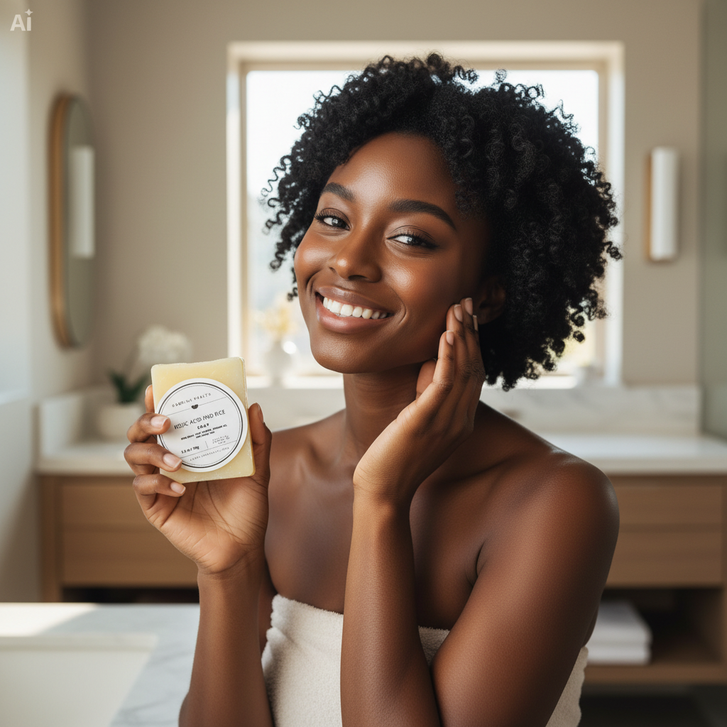 Kojic Acid and Rice Soap